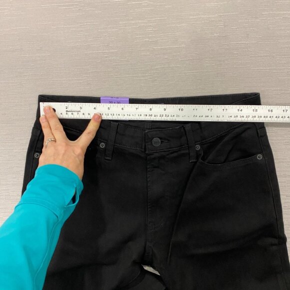 Lucky Brand 410 Jeans Mens 30 x 30 Black Denim Pants Straight Leg - Picture 8 of 14